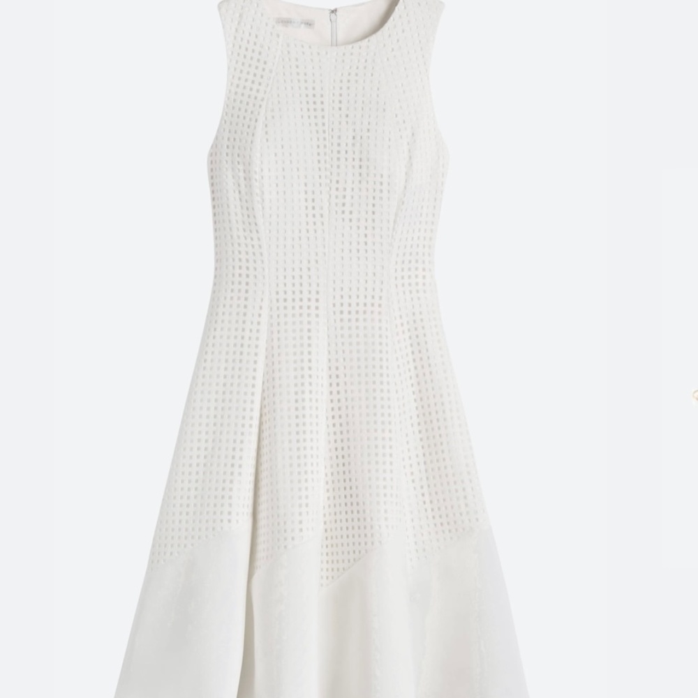 LONDON TIMES Maegan Lasercut Knit Dress